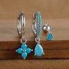 5a990d07-f0c5-4eed-816a-181966dc5f2d.jpg Fashion Diamond-embedded Turquoise Earring Set Women