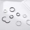 S925 Sterling Silver Solid Circle Earrings For Men And Women