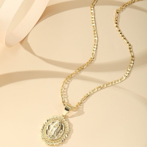 Retro Personalized Accessories Long Popular Religious Virgin Mary Necklace