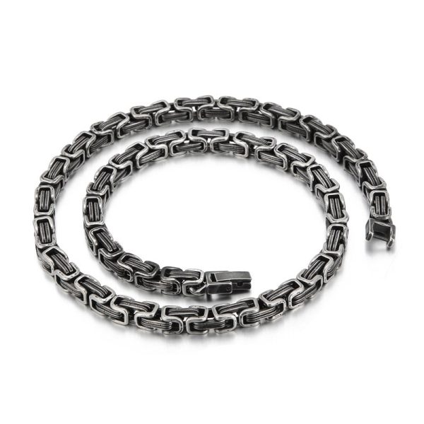 Stainless Steel Ornament Return Chain Titanium Steel Men's Necklace