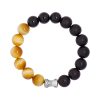 Men's Fashion Personalized Natural Obsidian Bracelet