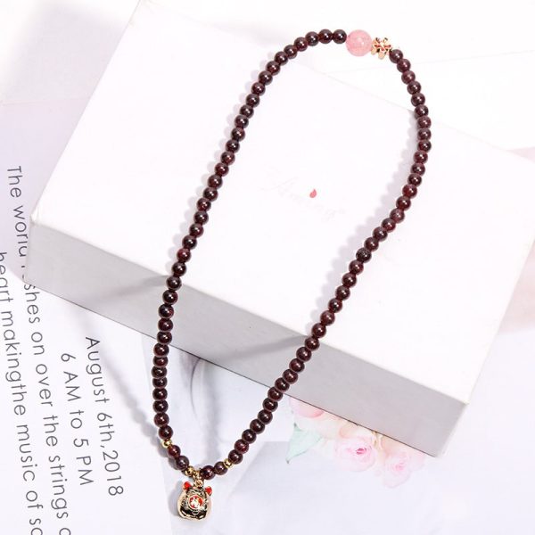 Red Rock Double Ring Money Bag Pendant Bracelet