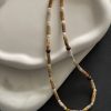 Original Freshwater Pearl Tiger Eye Clavicle Chain Natural Stone Beaded Necklace