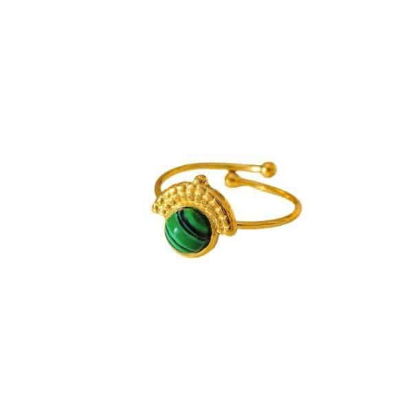 Fashion Natural Stone Turquoise Ring