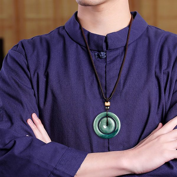Emerald Green Men's And Women's Jade Pendant