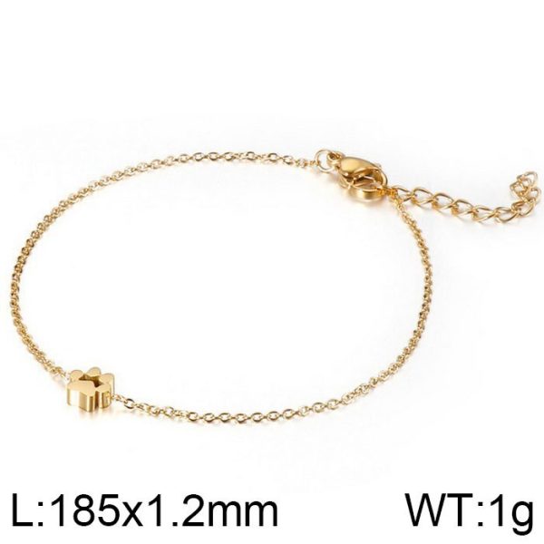 Ring Mesh Cat's Paw Stainless Steel Necklace Bracelet Cute Pet Four-piece Ring Set Jewelry