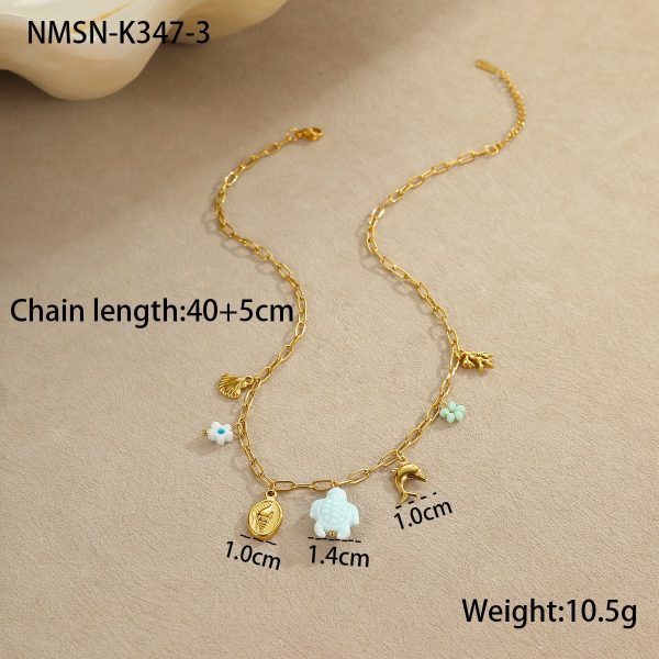 Ocean Style Pendant Stainless Steel Women's Necklace