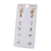 Diamond Stud Earrings 6 Pairs Combination Set Cycle Stud Earrings High-end Fashion Hot Selling Ear Rings