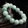 Natural Emerald Lotus Beads Jade Bracelet