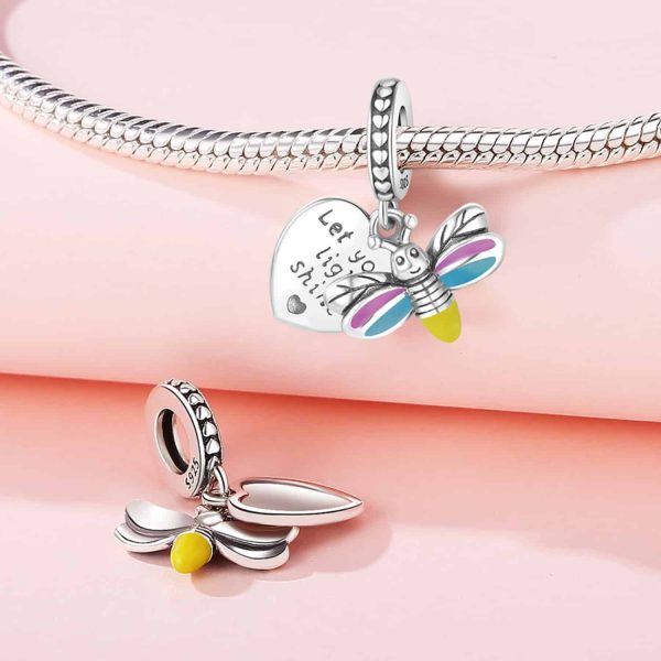 925 Sterling Silver Beads Pendant DIY Bracelet Jewelry Accessories