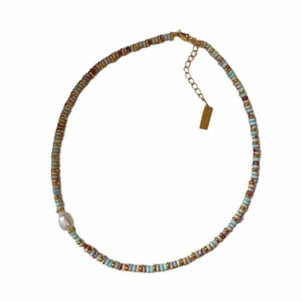 Natural Shoushan Stone Pearl Bracelet