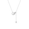 5c51dece-adf1-45e9-9ed9-a05985580685.jpg Women's Simple 999 Sterling Silver Double Ring Necklace