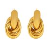 Simple Circle Line Winding Ear Studs