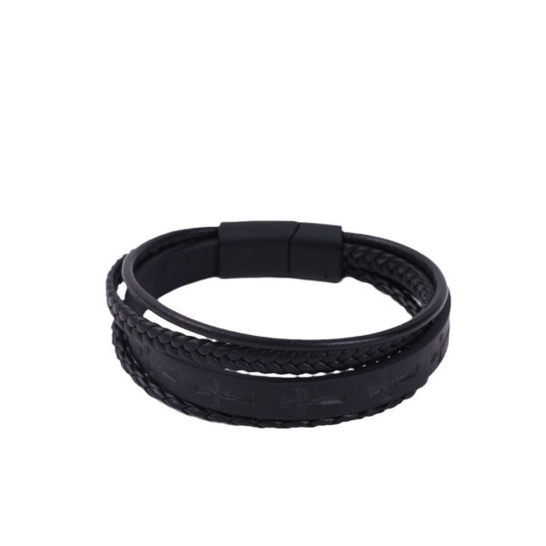 Men's British Retro Pattern Braided Bracelets
