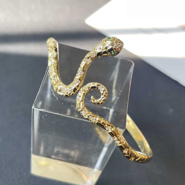 Retro Distressed Simulated Snakes Bracelet Punk Snake Bracelet