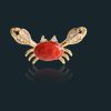 Cute Red Little Crab Element Clavicle Chain