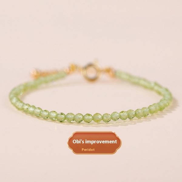 Natural Strawberry Quartz Bracelet Summer Sweet Girl Simple All-matching