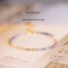 Extremely Fine Handmade Women's Rainbow Fluorite Bracelet