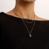 5d00a4df-6089-4462-bf70-4f9c43755cf0.jpg European And American Jewelry Trendy Multi-layer Small Hole Chain Green Agate Stone