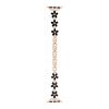 Five Petal Flower Shadow Metal Chain Watch Band