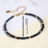 3mm Blue Tourmaline Cut Beaded Bracelet