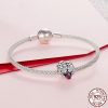 Mother And Daughter Family S925 Sterling Silver Accessories Beaded Pendant