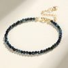 3mm Blue Tourmaline Cut Beaded Bracelet