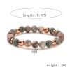 Yoga Energy Lava Volcanic Rock Bead Bracelet
