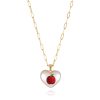 Temperament Girlish Heart Necklace FHearts Fruit Pendant
