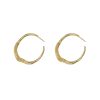 European And American Circle Women's Gold Advanced Earrings Fashion