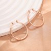 Eye-catching Accessories Fashion Simple Glossy Big Circle Earrings