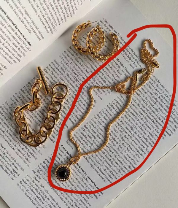 Fashion Jewelry New Niche Round Retro Circle Bracelet Necklace