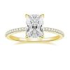 925 Silver Inlay  Women's 3CT Rhinestone Ring