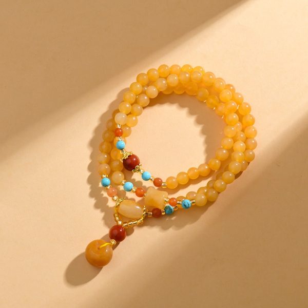 Personality Jade Multi-circle Rosary Bracelet