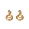 Retro Exaggerated Multi-circle Winding Personality Fashion Titanium Steel Earrings