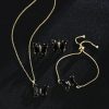 New Butterfly Necklace Jewelry Set