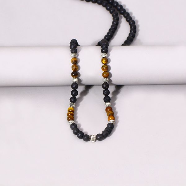 Volcanic Stone Necklace Sweater Punk Jewelry Fashion