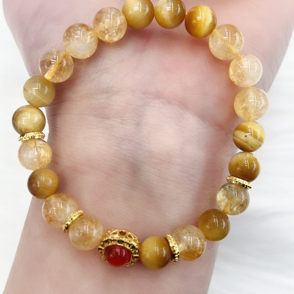 Handmade Women's Bracelet Natural Citrine Bracelet