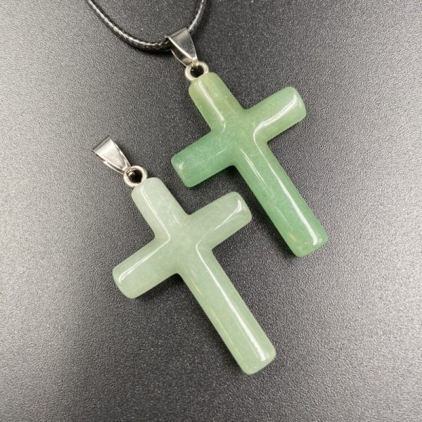 Natural Stone Powder Crystal Agate Semi-precious Stone Cross