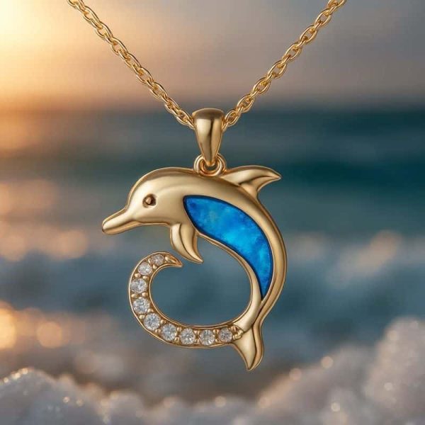 Women's Simple Temperamental Minority Design Ocean Pendant Necklace