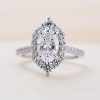 New European And American Fashion Jewelry Oval Zircon Women's Ring Set Ring