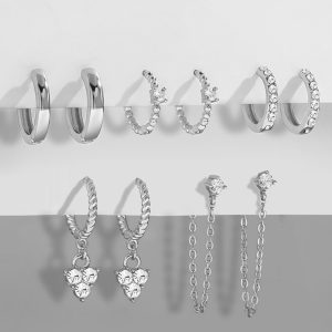 Trendy Design Personality Temperament Alloy Earring Set