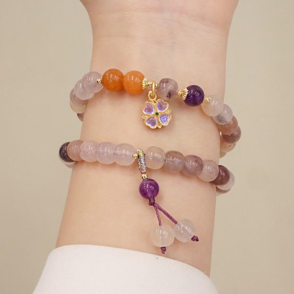 New Natural Jinsi Jade Bracelet Violet Bracelet