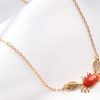 Cute Red Little Crab Element Clavicle Chain
