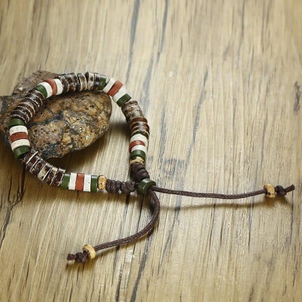 Men's stone nylon rope string