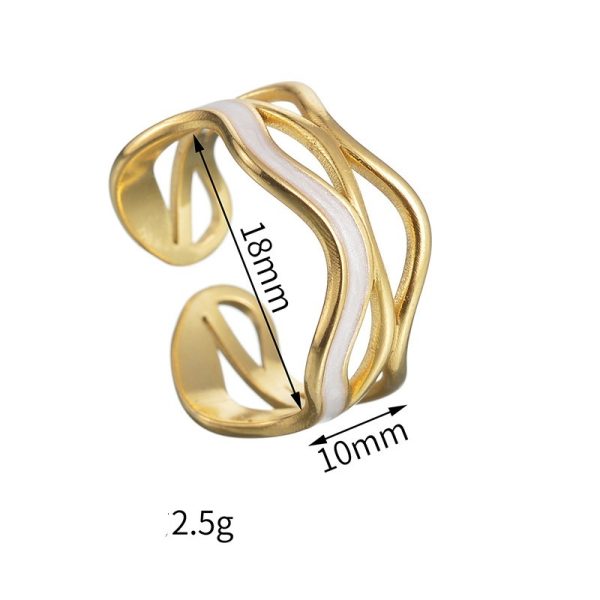 Women's Fashionable All-match Titanium Steel Ring