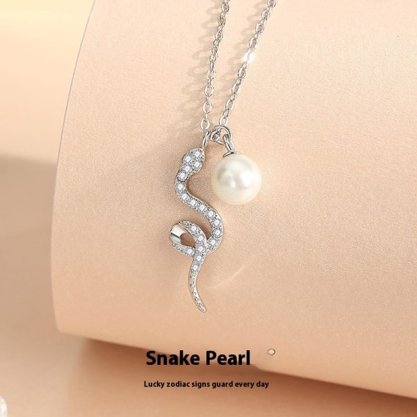 White Gold Color Rose Gold Necklace
