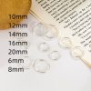 Women's Fashion Square Glossy Circle Ear Clip