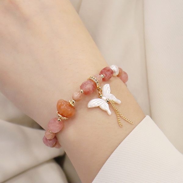 Natural Sunstone Crystal Bracelet Female Cut Surface Advanced