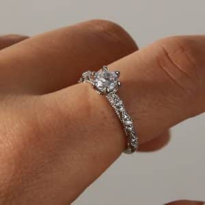 Simple Fashion Relievo Open Ring For Women